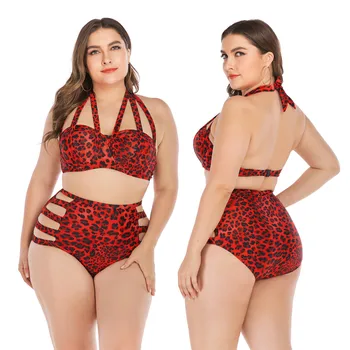 

JAYCOSIN Women's Two Piece Filled Bra Sexy Print Sling Split Bathing Female Bra Summer Lingerie Beachwear Large Size 19Nov29