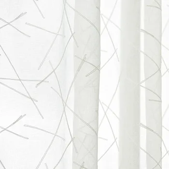 

Customization Modern Curtains for Living Dining Room Bedroom Idyllic Simple Embroidery Curtains White Tulle Finished Curtains