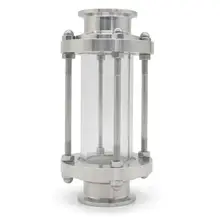 

3"-4" Tri Clamp Sanitay Flow Sight Glass Diopter Fit 77.5mm 119mm Pipe OD SS304 Stainless Steel Fitting Homebrew Diary Product