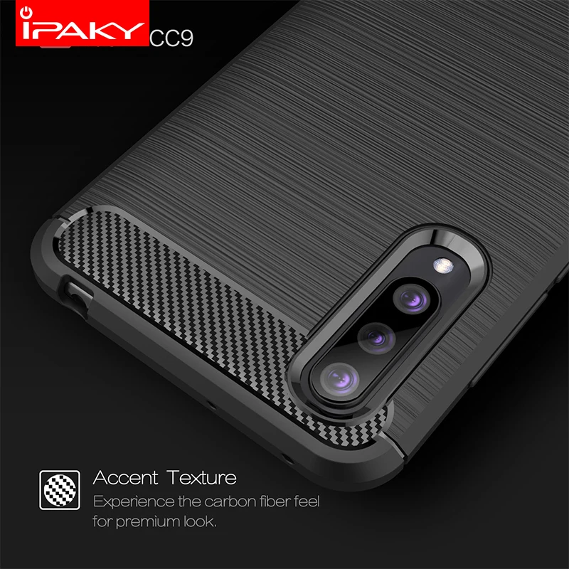 Чехол iPaky для Xiaomi Mi CC9 силиконовый чехол из углеродного волокна с матовой защитой