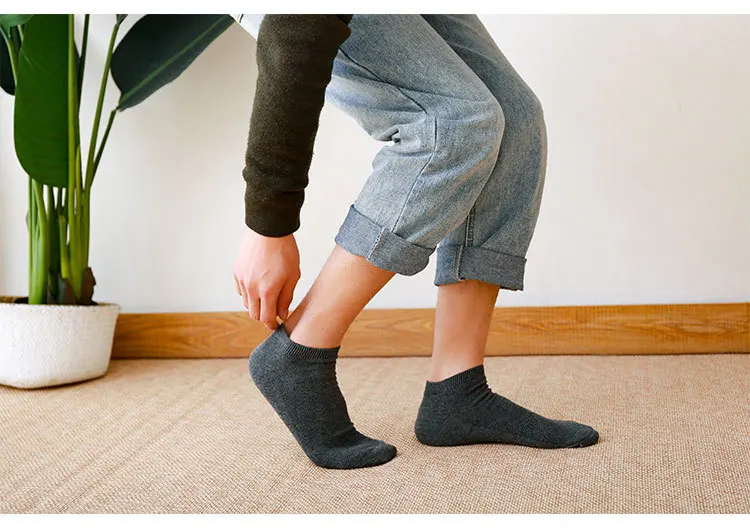 10 Paar/Lot Herrensocken aus Baumwolle, kurze Knöchelsocken, Sommer-Business-Socken, atmungsaktive Herrensocken, Meias Man Sox, neu, hohe Qualität – Detail 7