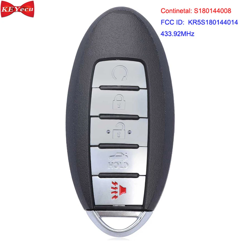 KEYECU для Nissan Murano 2013 2014 Pathfinder 2016 дистанционный брелок 433 92 МГц S180144008 FCC ID: KR5S180144014|Ключ