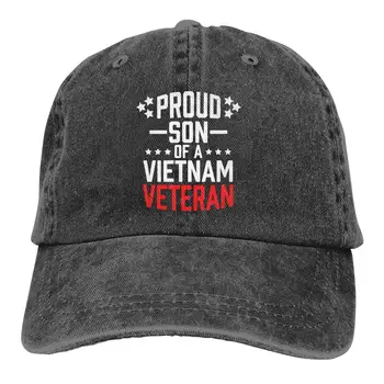 

Proud Son of Vietnam Veteran Cap Adjustable Denim Hat Baseball Cap Dad Hat