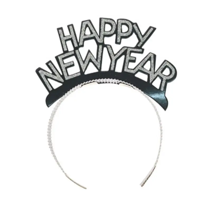 Новинка года! Повязка на голову для взрослых и детей с надписью Happy new year