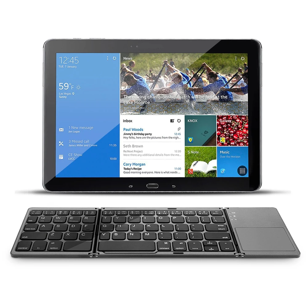 touchpad usb com fio recarregável bluetooth teclado