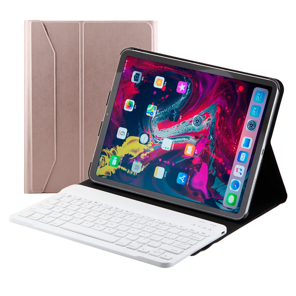 AZiMiYO FT1130B keyboard wireless Bluetooth For iPad Pro 11 with Ultra-thin Magnetic Case Smart PU Leather Funda Cover