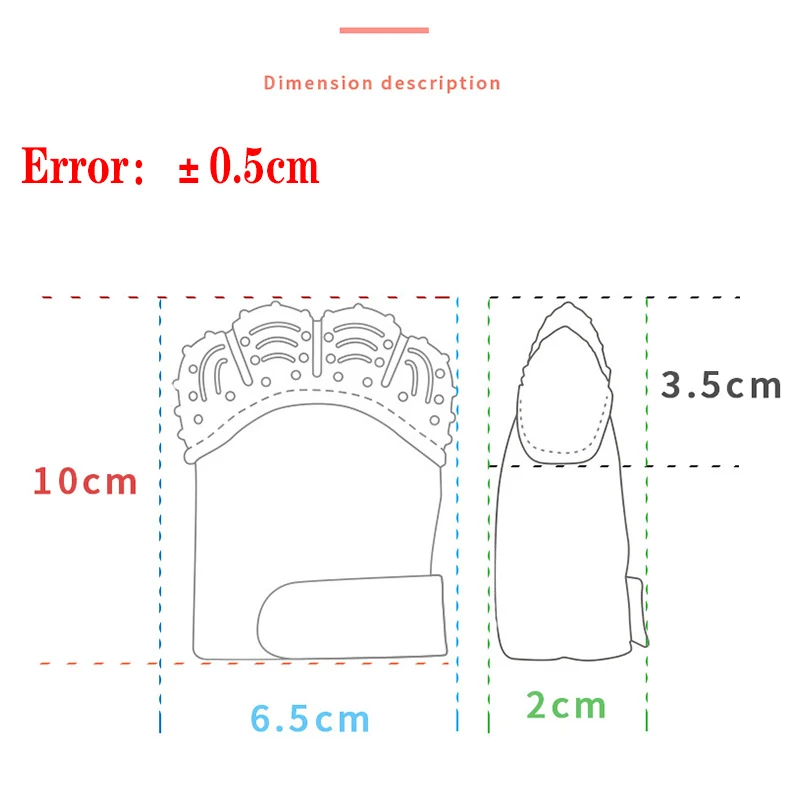 Зубной прорезыватель для малышей, анти-укус, силиконовые молярные перчатки, Детские звуковые игрушки, игрушки для новорожденных