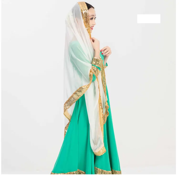 10 цветов индийские сари для женщин Анна танцы представление платье этнический стиль катак наборы платье+ брюки+ вуаль