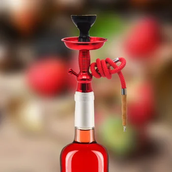 

Shisha Hookah Champagne Wine Bottle Top Hookah Stem Kit HOOKITUP Aluminum Hookah Shisha Narguile Chicha Complete Set