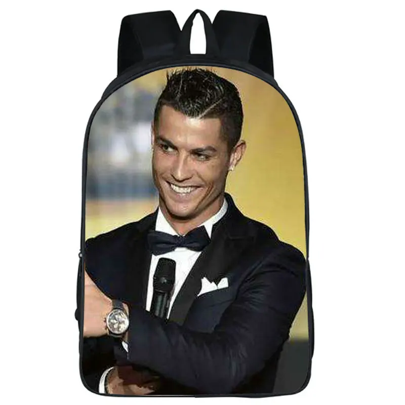 Cr7 Backpack Cristiano Ronaldo Daypack Best Soccer Player Schoolbag