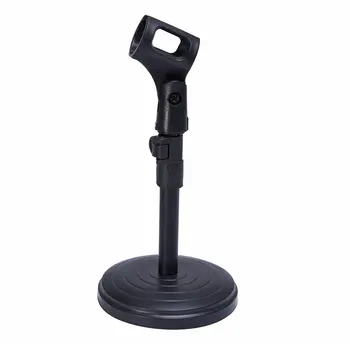 

HBUDS Adjustable Foldable Desk Microphone Stand with Mic Clip for Meetings, Lectures and Podcasts