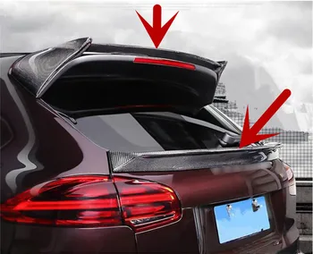 

REAL CARBON FIBER REAR WING TRUNK LIP ROOF SPOILER FOR Porsche Cayenne 958 2015 2016 2017 YEAR