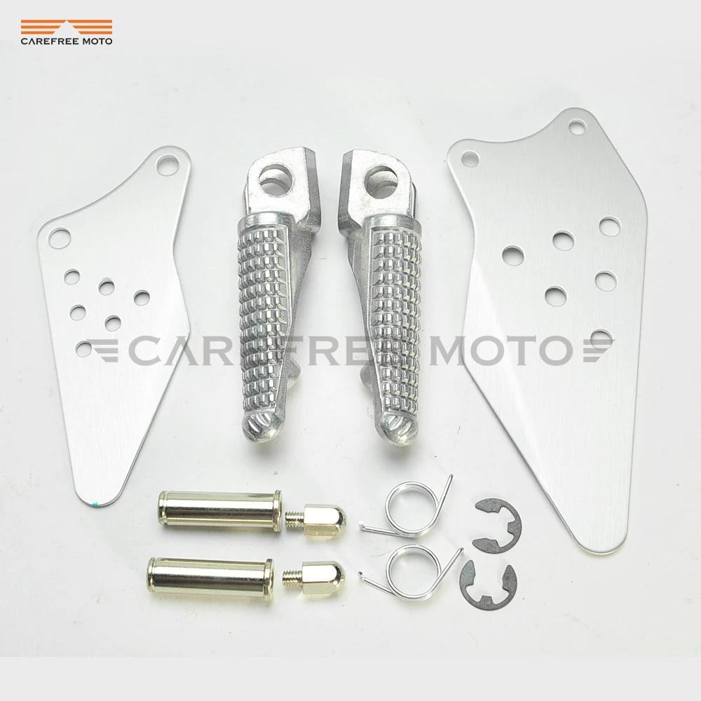 Motorcycle Front Footrest Foot Pegs Bracket Kit Moto Foot Rest Pedal case motorcycle accessories motorcycle footrests For KAWASAKI NINJA ZX6R ZX-6R 05-08 ZX636 05-06