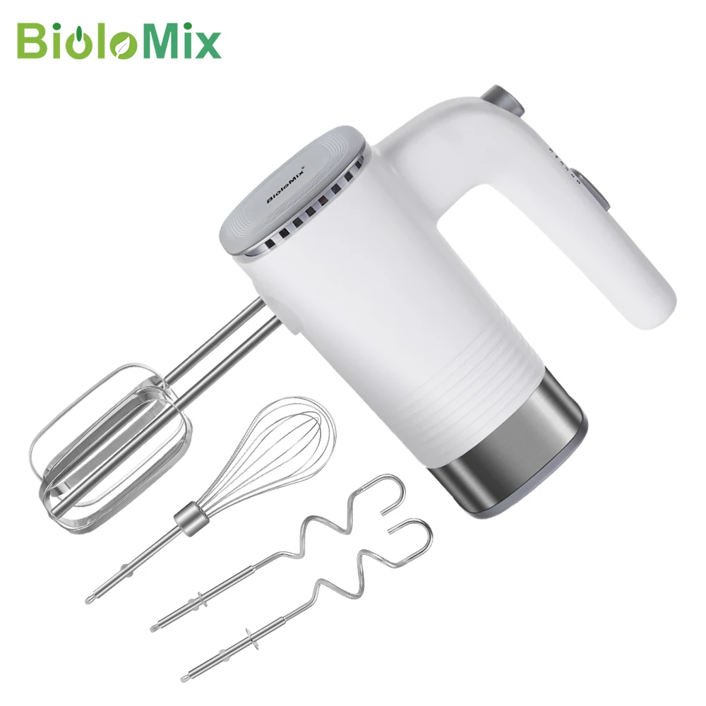 BioloMix5Speed500WElectricHandFoodMixerHandheldKitchenDough