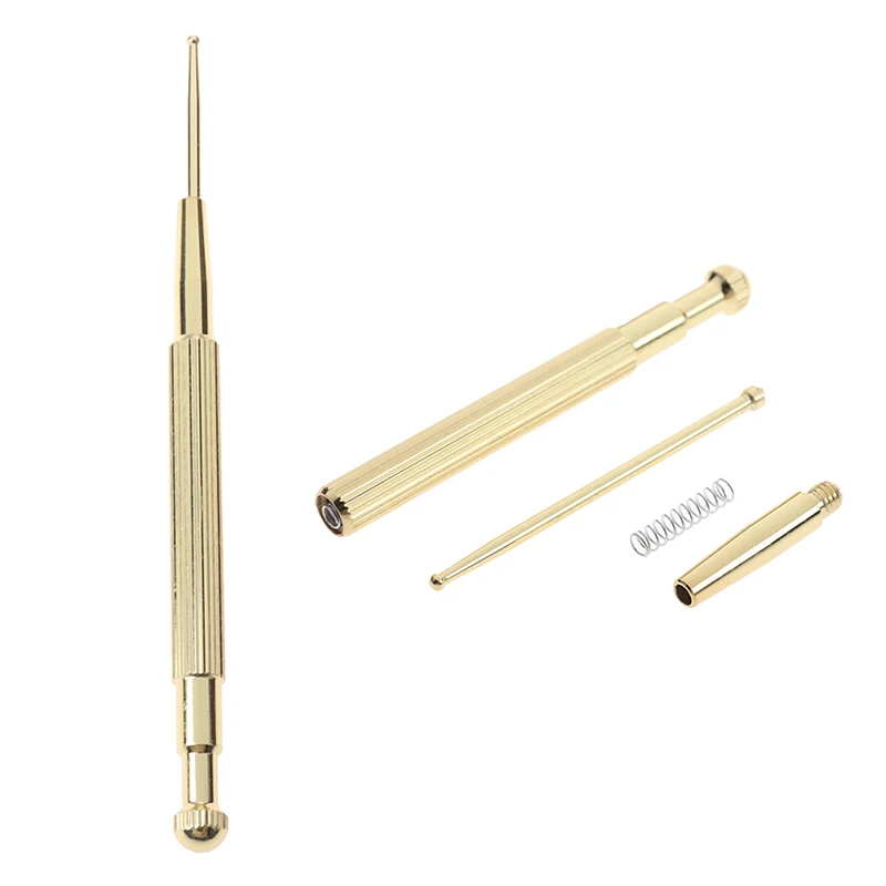 1pc Brass Ear Pressure Point Massage Probe Auricular Detection Pen Ear Care Health