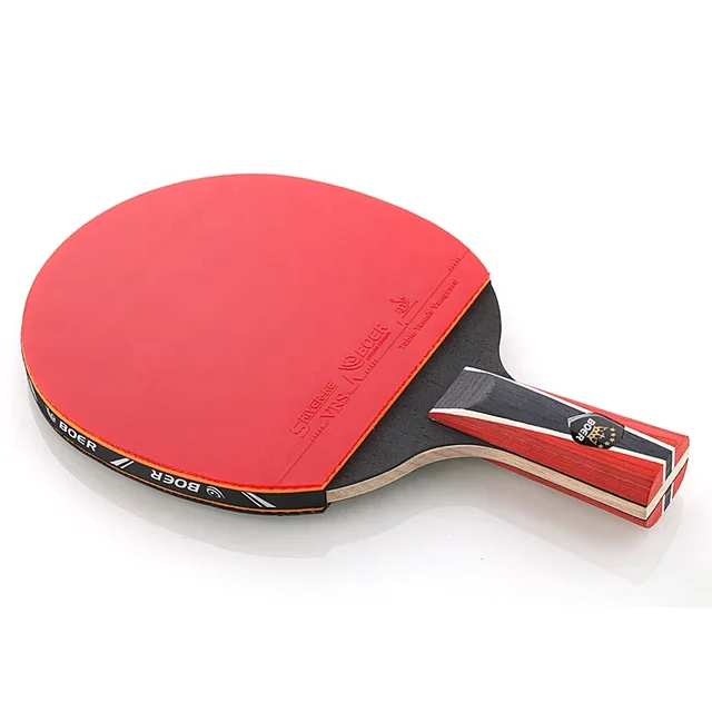 1PCS Professional 6 Star Ping Pong Racket Table Tennis Bat Blade Carbon Ping Pong Bat 7-Ply Paddle Table Tennis Pingpong Traing Short handle