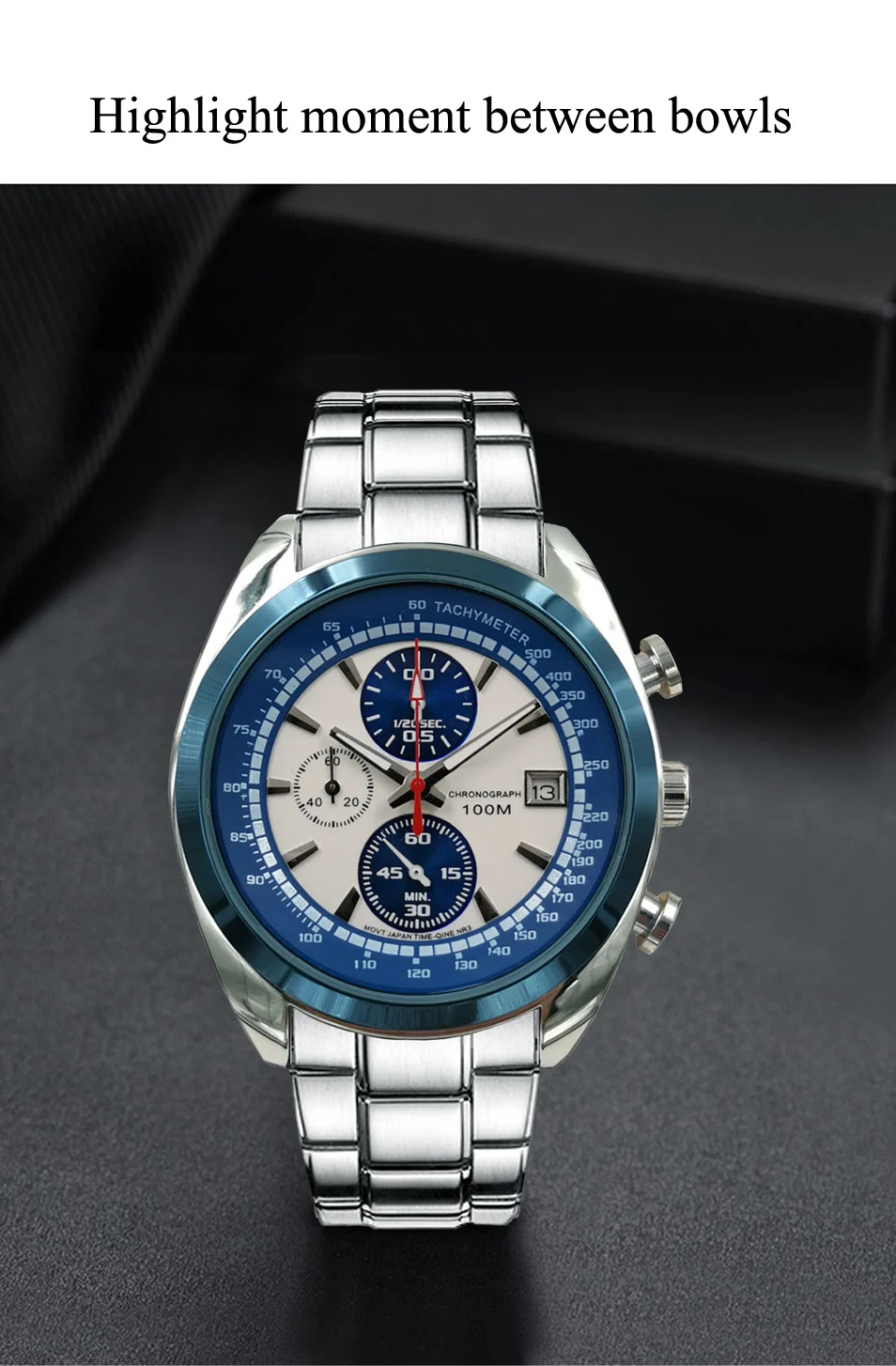 E Move Premium Luxury Men's Multifunctional Quartz E-Commerce Best-Selling Breathable Leather High-Grade Waterproof Watch