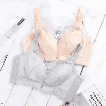 

Ultra-thin Cup Without Sponge High-end Lace Wireless Bra Women Gather Adjusting Beauty Salon Bra
