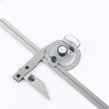 

360 Degree Universal Bevel Protractor Angle Measuring Finder Precision Goniometer Angular Ruler With Magnifier Woodworking Tool