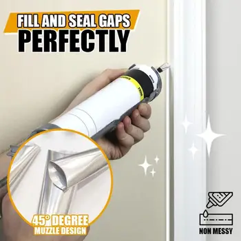 

2020 New Perfect Caulking Finisher, 14Pcs Caulk Nozzle Applicator,Caulking Tool Reusable
