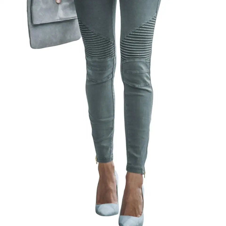 sage green jeggings