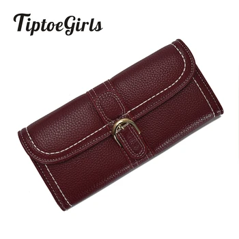 

2020 New Women Litchi Pattern Leather Wallets Female Purses Big Capacity Hasp Zipper Purse Ladies Long Clutch Coins Card Holders