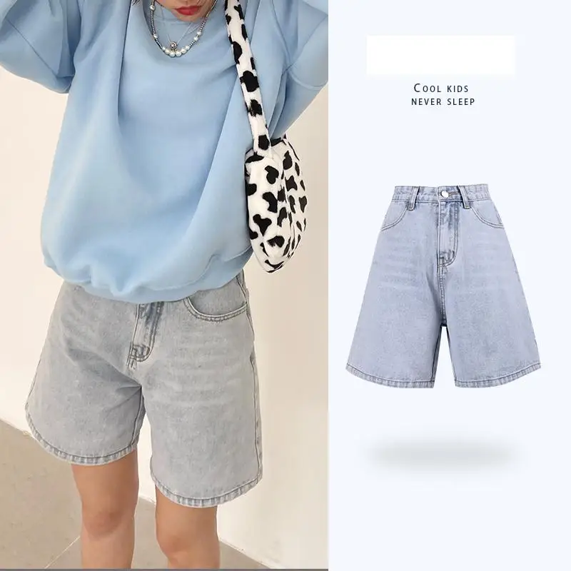 ZHISILAO New Solid Knee length Denim 