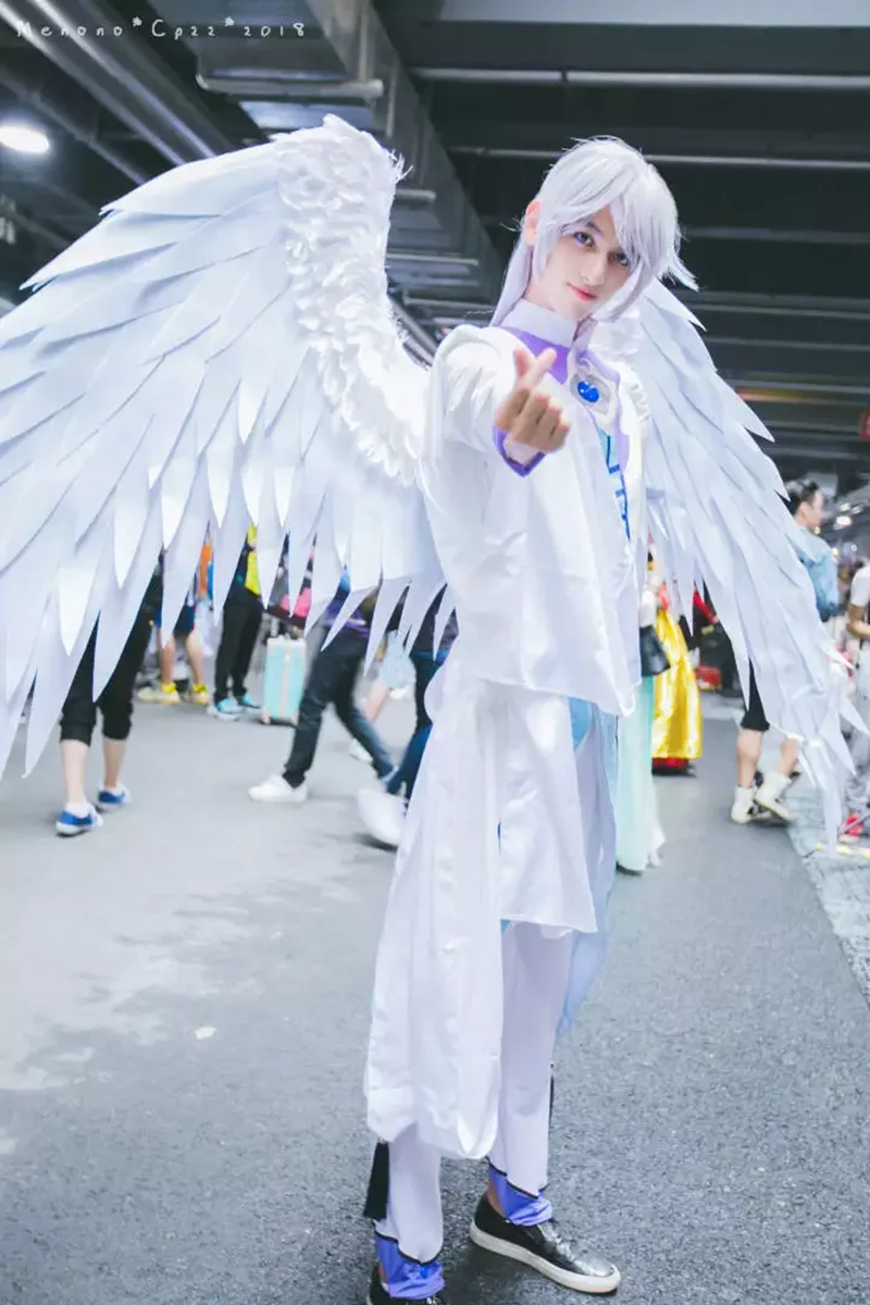 Аниме Cardcaptor Sakura Yue Косплей Костюм Yukito Tsukishiro Косплей ангельский костюм необычный костюм на Хэллоуин Карнавальная форма