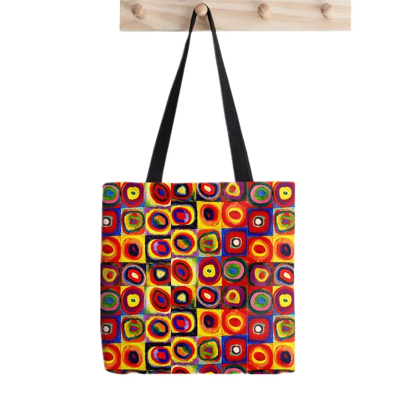 Shopper Jurassic Portal Rainbow Printed Tote Bag women Harajuku shopper handbag girl Shoulder shopping bag Lady Canvas Bag