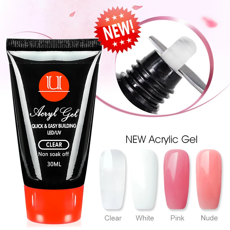 Latest Acryl Gel for Extension Semi-permanent Poly Nail Manicure Desgin UV Acrylic Professional Crystal Poligel Gellac | Красота и