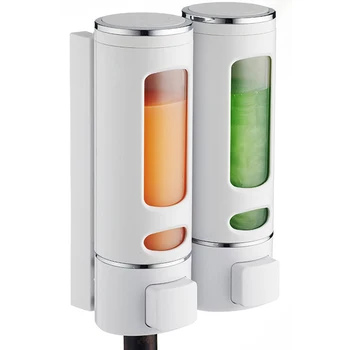 

Single/Double Soap Dispenser Wall-mount Shower Bath Shampoo Dispenser Liquid Soap Container Bathroom Washroom Accessories DLS009