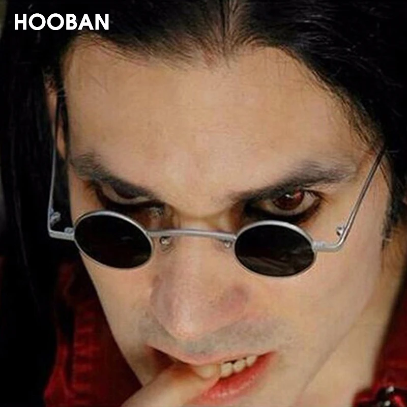 HOOBAN готические небольшие круглые солнцезащитные очки для женщин и мужчин в стиле