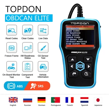 

TOPDON OBDCAN ELITE OBD2 Scanner Code Readers Full function ABS/SRS Car Diagnostic Tool Auto Scanner OBDII OBD for Car
