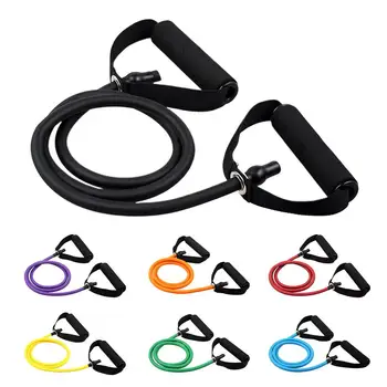 

Pedal pull Rope Leg Tube Rally Foot Elastic Resistance Bands strengthens arms legs abdiminals and shoulders for man women