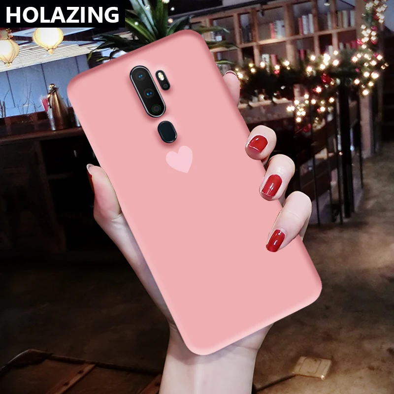 Мягкий силиконовый чехол для OPPO A9 A5 A3S A7 AX7 AX5S с изображением сердца ярких цветов
