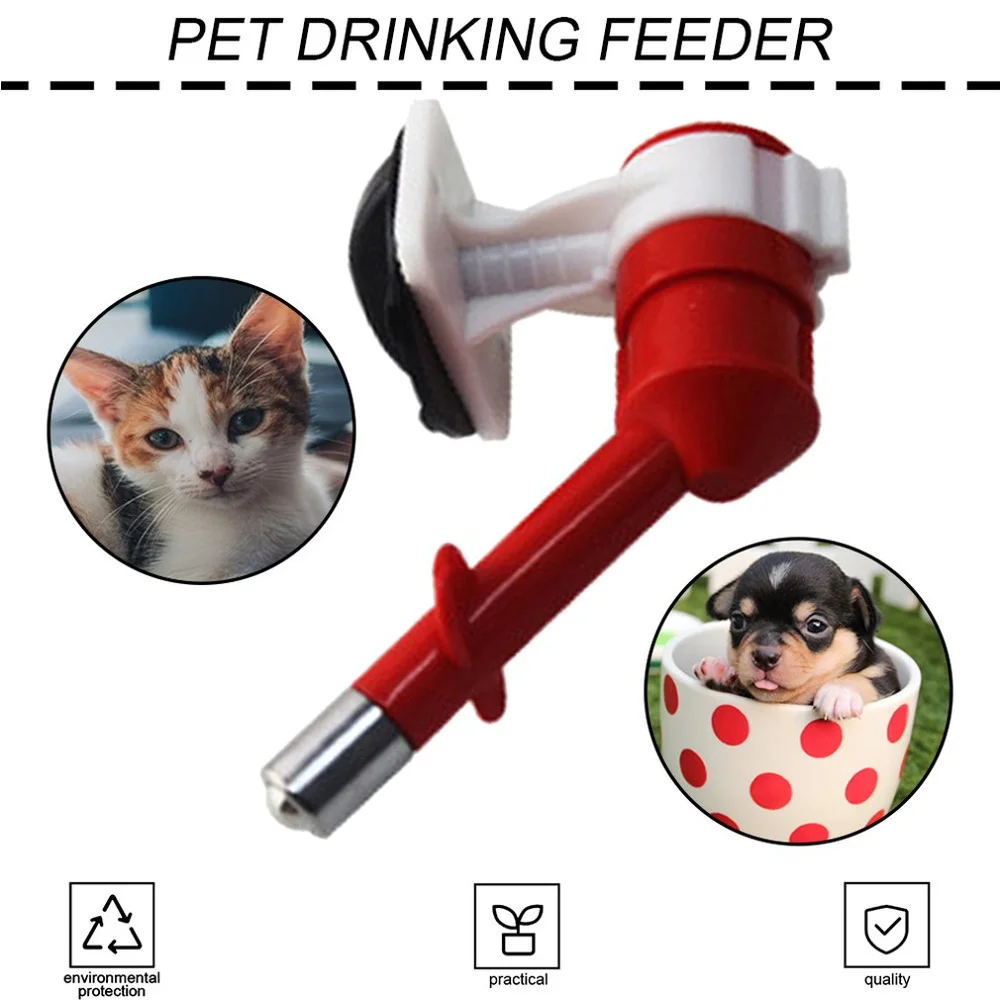 

1PC Pet Drinking Feeder Hanging Leak-proof Nozzle Pet Drinking Water Head Feeder Bowl Drinker Ball For Dogs Cats Pet Supplies