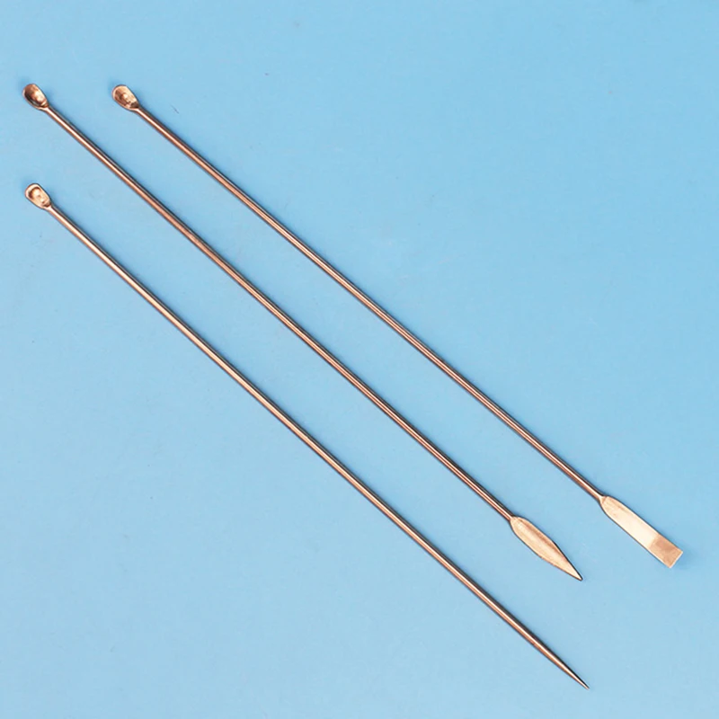 

3 Pcs/set Stainless Steel Micro Lab Spoon Spatula