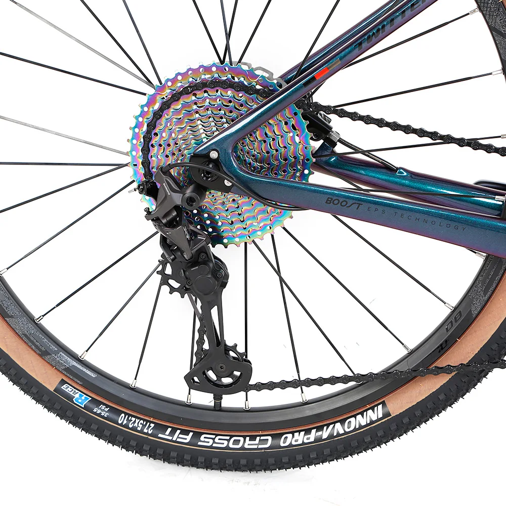 Twitter New arrival carbon mountain bike 29er/27.5er holographic color mtb bike with XT/M8100 24 Speed groupsets bicycle