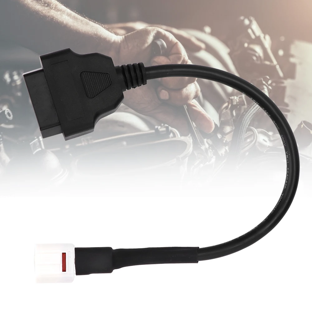 

New Diagnostic Cable 4 Pin To OBD2 Fault Code Reader Motorcycle Scanner Diagnostic Cables For Yamaha Dropshipping