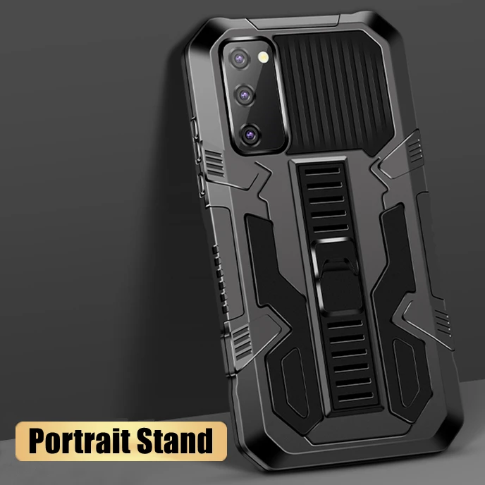 ShockProof Case For Samsung Galaxy A51 A52 A72 A32 A12 A22 A02S A71 A52S A50 A31 A41 A70 Anti Shock Armor Shell Stand Cover | Мобильные