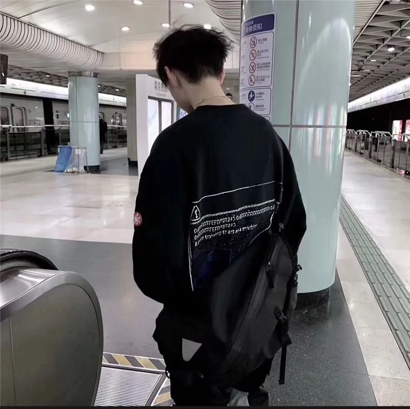 CAVEMPT CAV EMPT кофты Для мужчин Для женщин Детский свитер с вышивкой с капюшоном Для мужчин s CAV EMPT пуловер