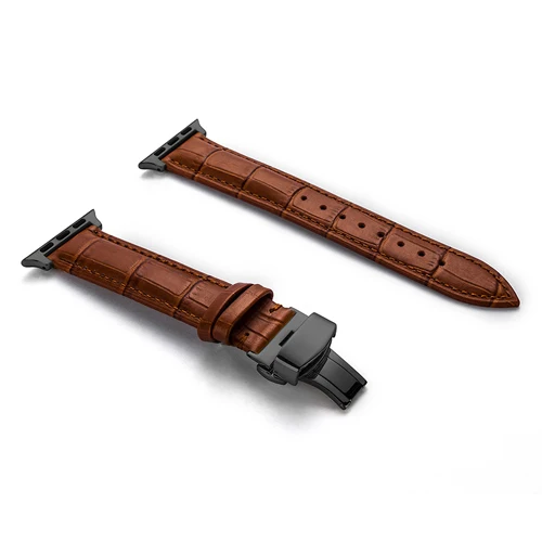 10 Strap For Apple watch band 4 5 44mm 40mm Leather bracelet iwatch band 42mm 38mm apple watch 4 3 2 1 Accessories Butterfly buckle - Цвет ремешка: 10