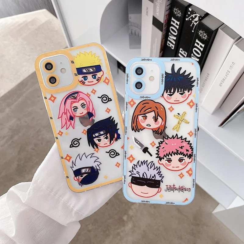 Крутой чехол BANDAI с аниме удзумаки Наруто пэйне для iPhone 12 11 Pro Max X XR XS 7 8 Uchiha Itachi