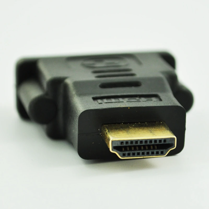 Черный двойной канал DVI-I Женский к HDMI штекер конвертер адаптер
