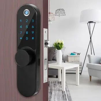 

Fingerprint Password Home Door Access Smart Door Lock Magnetic Card Anti-Static Ultra-Thin Doorlock