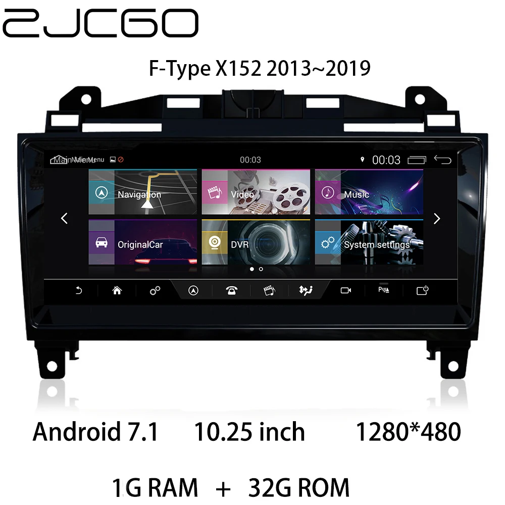

Car Multimedia Player Stereo GPS DVD Radio NAVI Navigation Android Screen System for Jaguar F-Type FType X152 2013~2019