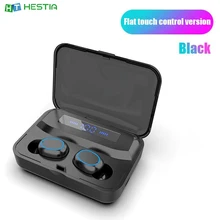 N26 Blue Circle Face Cover TWS Jerry Solution 5 1 Digital Display Touch Bluetooth Headset Emergency Charging Headphones Earbuds
