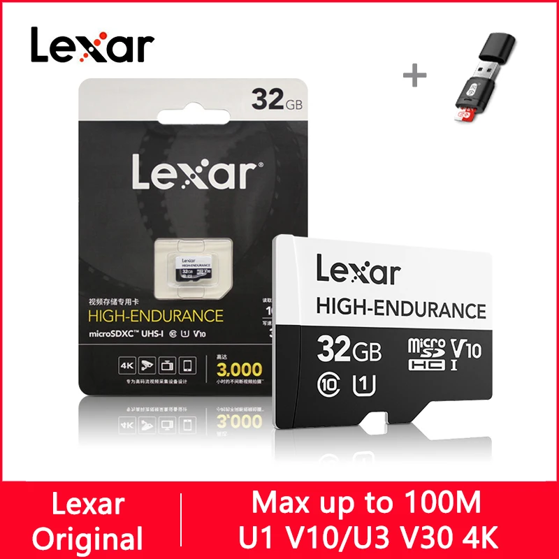 Lexar High Endurance Micro SD Card Max 100MB/s Memory Card 32GB SDHC