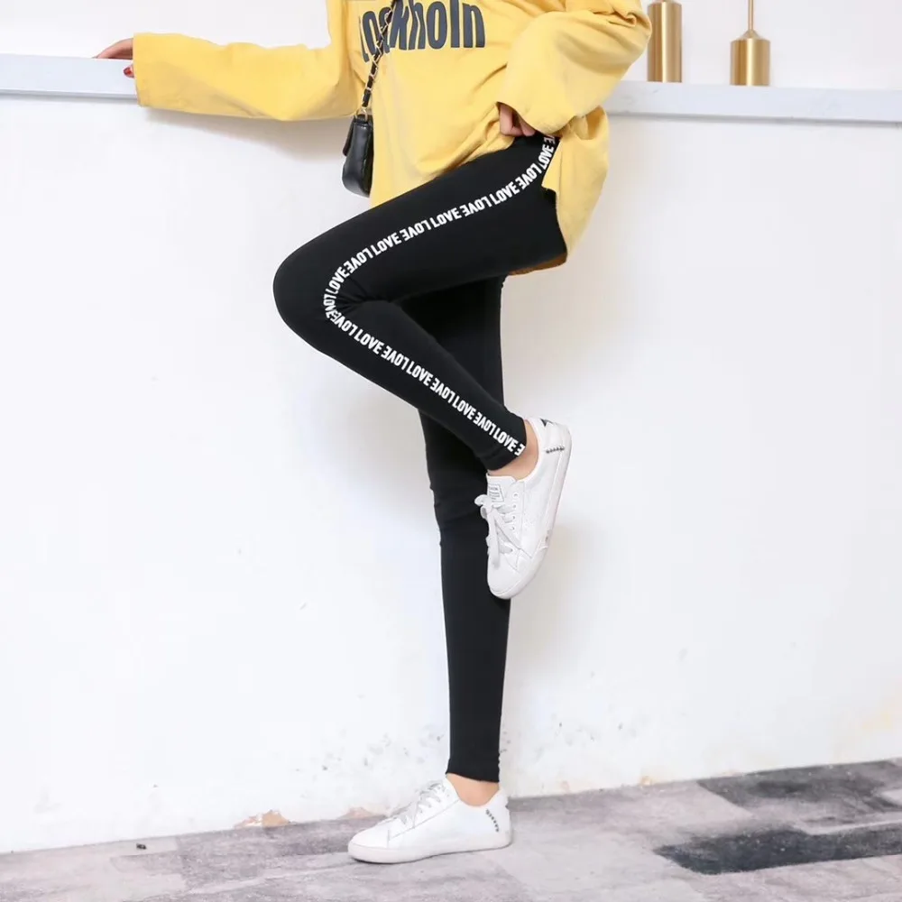 Spring new Korean leggings women wear high waist versatile thin feet nine pants slim straight pencil pants casual women leggings