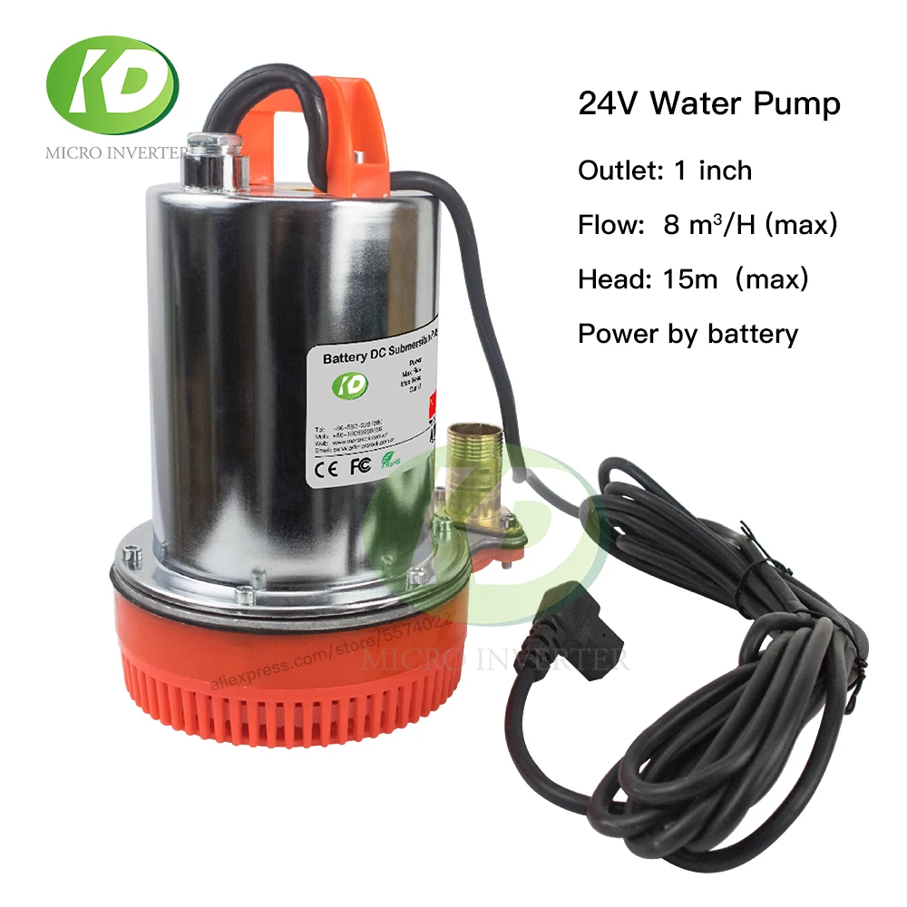 Battery DC Submersible Pump FOR 24V 120W Outlet Electric Mini Home